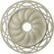 Ekena Millwork Loera Ceiling Medallion (Fits Canopies up to 6 1/4"), 26 5/8"OD x 4 1/2"ID x 1 3/8"P, Clear Yellow CM26LOCYF - alternate 1